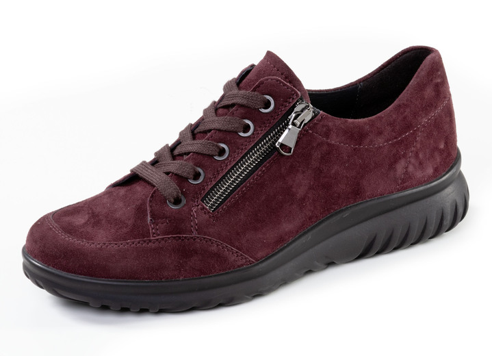 Weite H - ELENA EDEN, bequeme Damen-Schnürschuhe, Weite H, mit herausnehmbarem Fussbett, in Größe 3 1/2 bis 8, in Farbe BURGUND Ansicht 1