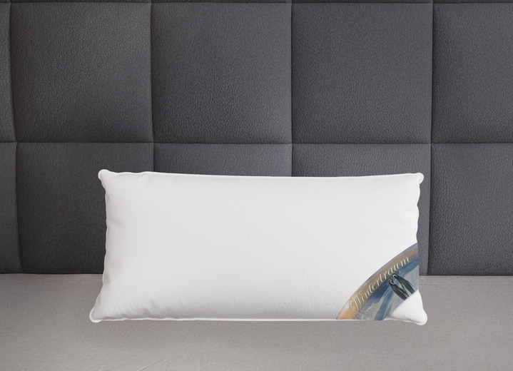 Bettwaren - Herrlich warme Daunendecken-Serie Winterträume von Spessarttraum, in Größe 103 (Bett 135/200 cm) bis 414 (mit gratis Schneeeule, 2x 160/210 + 2x 65/100 cm), in Farbe WEISS, in Ausführung WINTERTRAUM – MEDIUM Ansicht 1