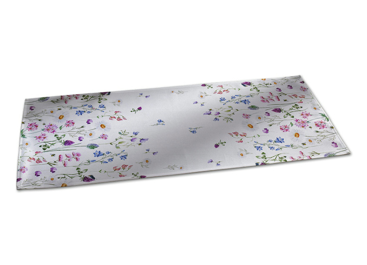 Wohnaccessoires - Tisch- und Raumdekoration mit Wiesenblumen-Dessin, in Größe 110 (Läufer, 40x 90 cm) bis 404 (Kissenbezug, 40x 40 cm), in Farbe  Ansicht 1