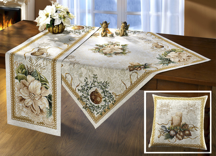 Inspiration - Hochwertige Gobelin Tisch- und Raumdekoration, in Größe 100 (2 Platzsets, 33x 45 cm) bis 404 (Kissenbezug, 45x 45 cm), in Farbe