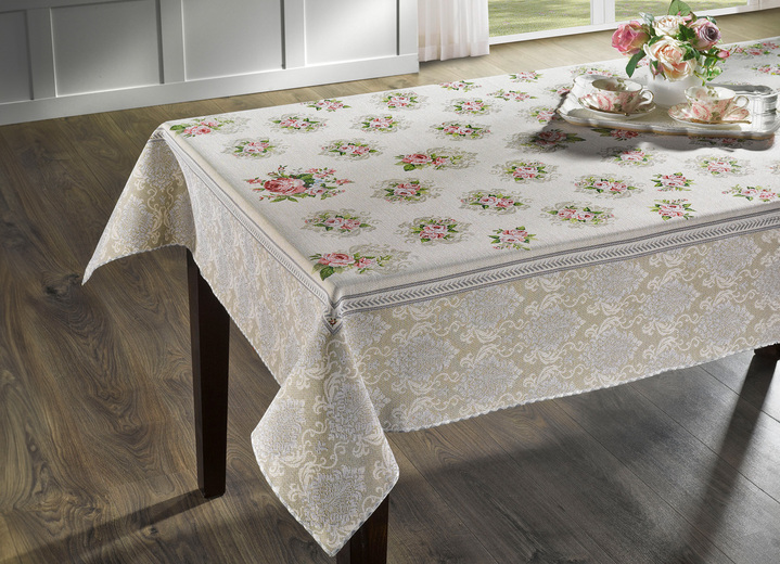 Wohnaccessoires - Tisch- und Raumdekoration mit romantischem Rosenmotiv, in Größe 100 (2 Platzsets, 35x 50 cm) bis 404 (Kissenbezug, 45x 45 cm), in Farbe MULTICOLOR Ansicht 1