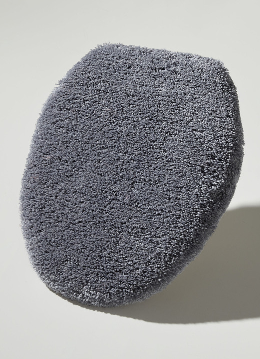 Badgarnituren - Badgarnitur in Supersoft-Qualität, in Größe 100 (Vorleger halbrund, 50x 80 cm) bis 112 (WC-Deckelbezug, 47x 50 cm), in Farbe GRÜN-GRAU Ansicht 1