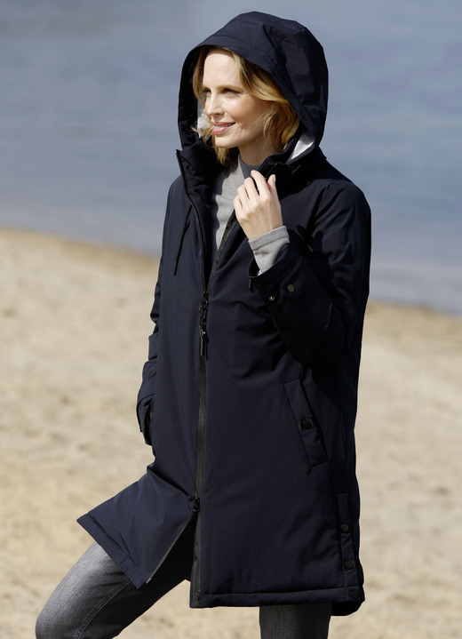 - Funktionsjacke mit abnehmbarer Kapuze, in Größe 020 bis 052, in Farbe MARINE Ansicht 1