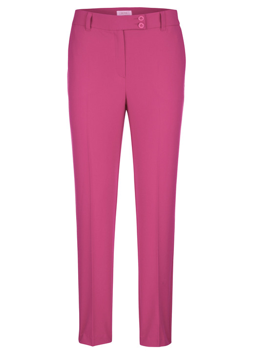 Hosen mit Knopf- und Reissverschluss - Knöchellange Hose, in Größe 038 bis 052, in Farbe PINK Ansicht 1