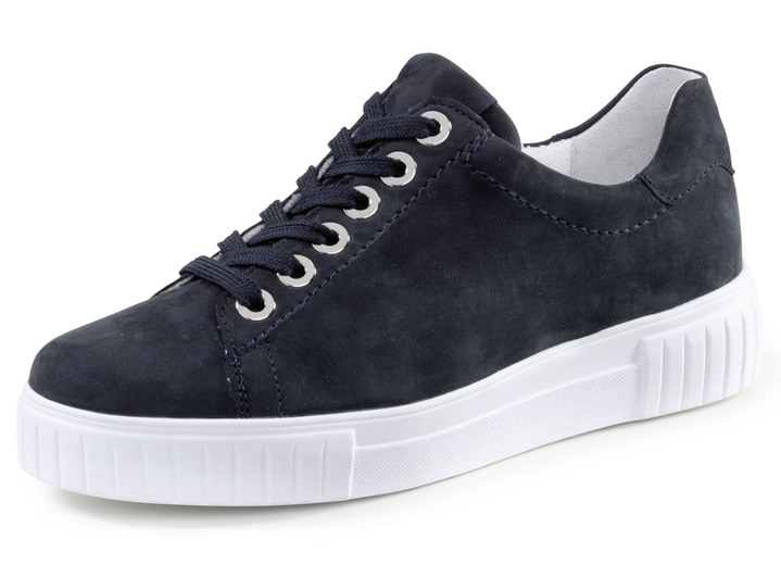Weite H - ELENA EDEN Sneaker aus Nubukleder, in Größe 3 1/2 bis 8, in Farbe DUNKELBLAU Ansicht 1
