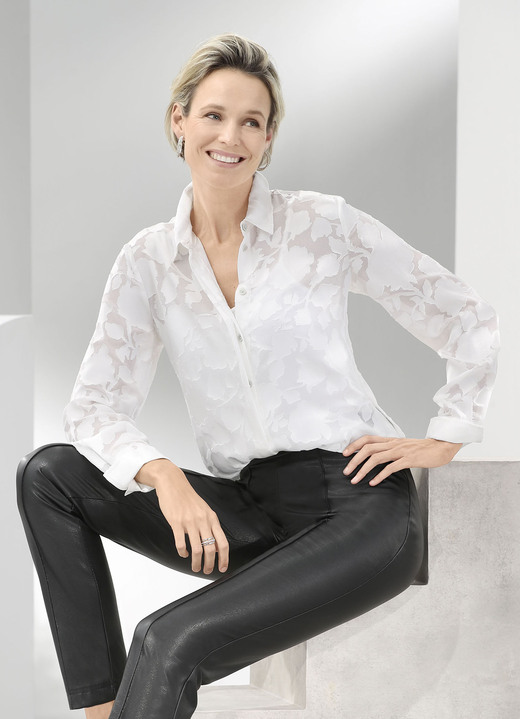 Basics - Bluse von TIZIA, in Größe 036 bis 052, in Farbe ECRU Ansicht 1