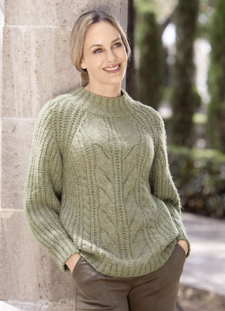 Pullover in flauschig weichem Grobstrick