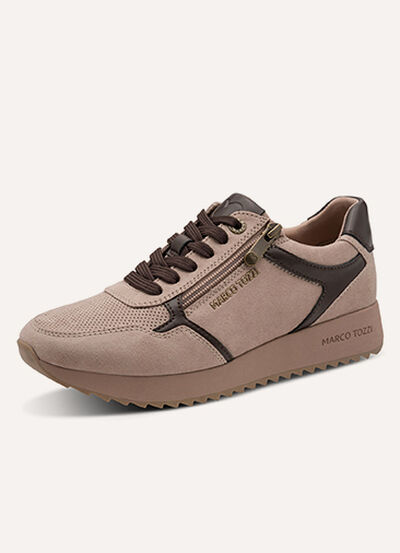 MARCO TOZZI, trendige Damen-Sneaker, Weite F, mit Reissverschluss