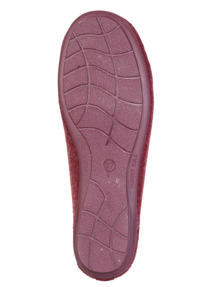 Laurina, klassische Damen-Hausschuhe, mit herausnehmbarem Fu&szlig;bett BORDEAUX