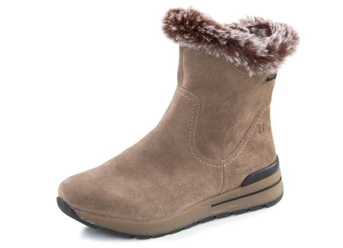 Caprice, gef&uuml;tterte Damen-Stiefeletten, Winterschuhe, Weite H, mit herausnehmbarem Fussbett 