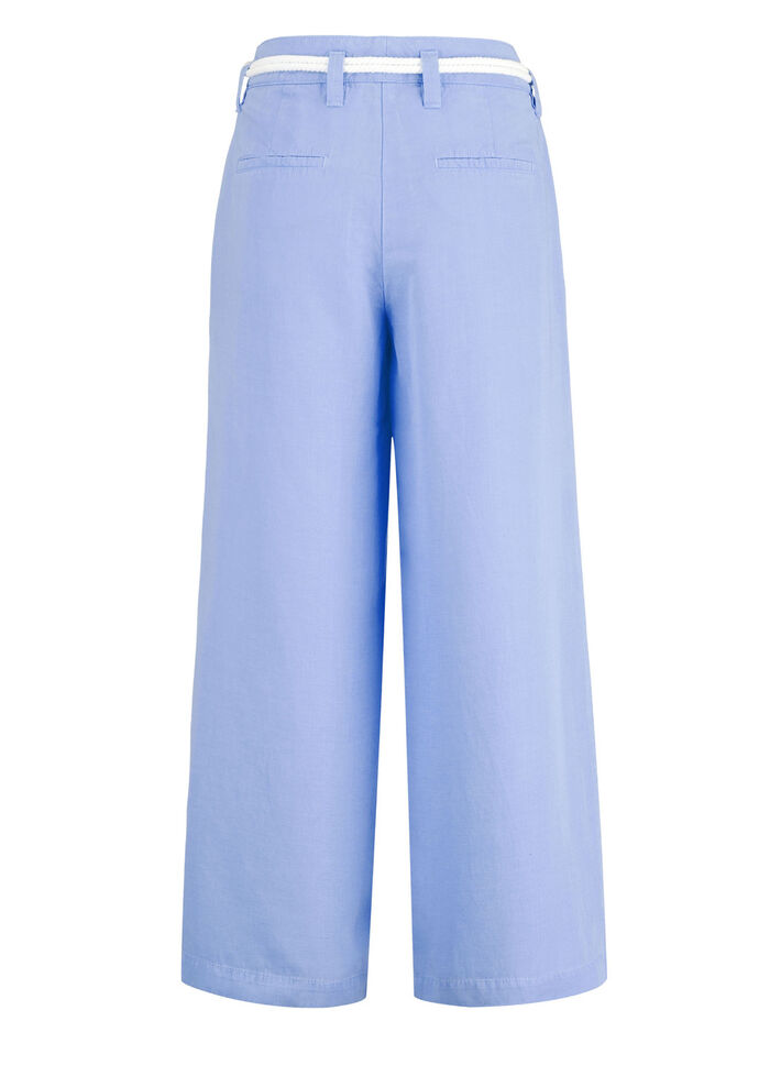 Culotte mit angesagtem Kordelg&uuml;rtel AZURBLAU