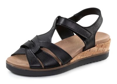 ELENA EDEN, bequeme Damen-Sandalen, Weite H, mit herausnehmbarem Fussbett 
