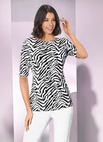 Shirt mit modisch flachem Halsausschnit  