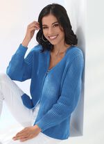 Strickjacke in Perlfang 