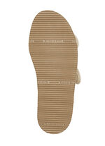 Klett-Sandale aus gepolstertem Textilmaterial BEIGE