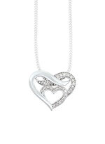 Süsser Herz-Anhänger mit Diamanten 