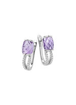 Funkelnde Eleganz: Ohrstecker mit echt Amethyst- 