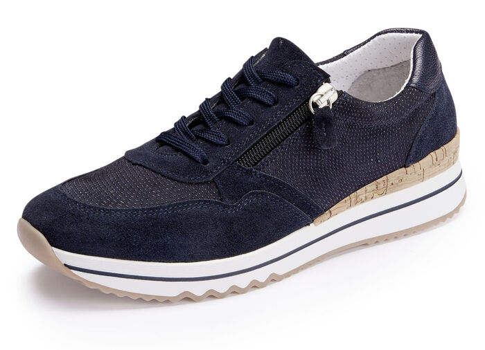 ELENA EDEN Sneaker mit Schnürung und Seitenreissverschluss DUNKELBLAU