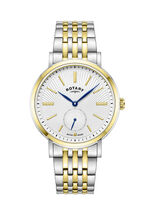 Rotary Quartz-Herrenuhr mit Edelstahlbandgehäuse 