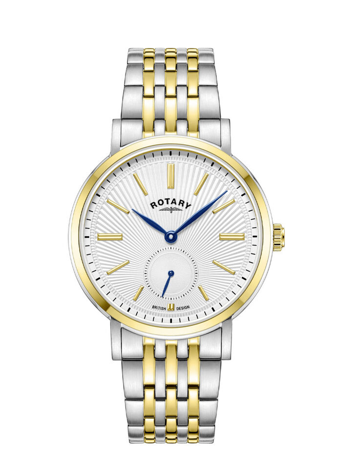 Rotary Quartz-Herrenuhr mit Edelstahlbandgehäuse 