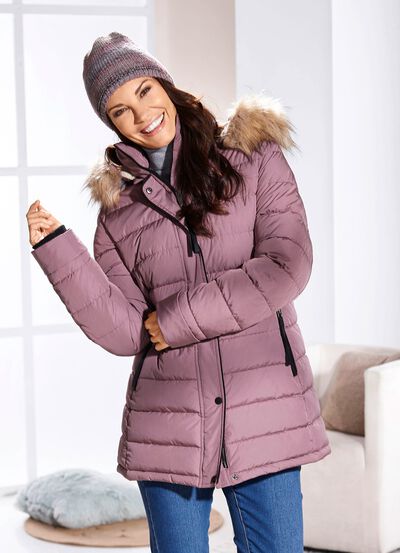 Funktions-Longjacke mit abnehmbarer Kapuze 