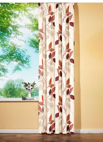 Übervorhang «Blätterranken» 