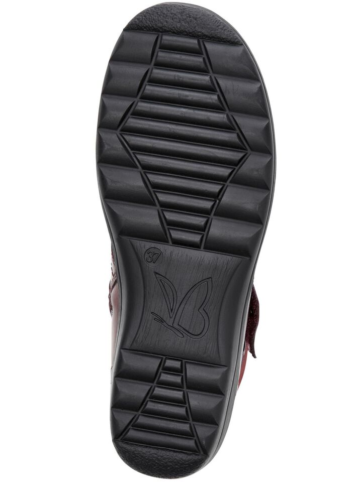 ELENA EDEN, atmungsaktive Damen-Boots, Weite H, mit Reissverschluss BORDEAUX