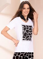 Shirt mit Kontrastdruck 