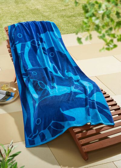 Extragrosses Strandlaken aus reiner Baumwolle 