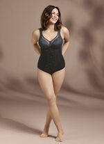 Anita Body mit transparenten Tülleinsätzen SCHWARZ