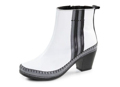 Gemini Stiefelette aus Rind-Nappaleder mit Kontraststreifen 