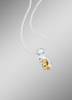 Anh&auml;nger mit echt Citrin und synth. Zirkonia 