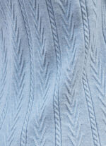 Pullover mit Schurwolle und Kaschmir BLEU MELIERT