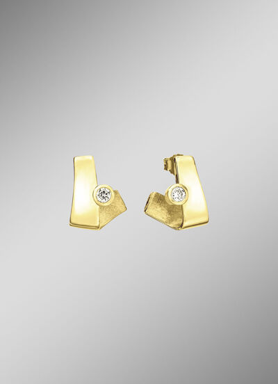 Zarte Brillanz – Ohrstecker aus edlem Gold 