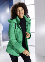 Jacke mit Reißverschlussleiste OPALGRÜN