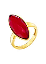 Edler Damenring mit Bernstein 