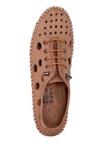ELENA EDEN Slipper aus Nappaleder COGNAC