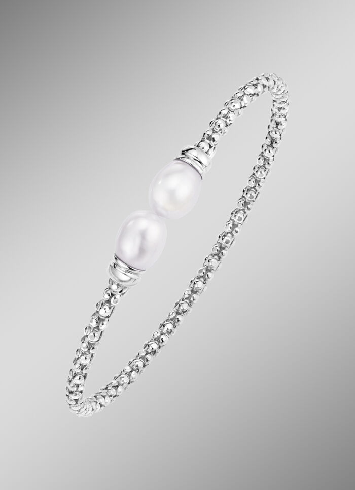 Elastischer Armreif aus Silber 