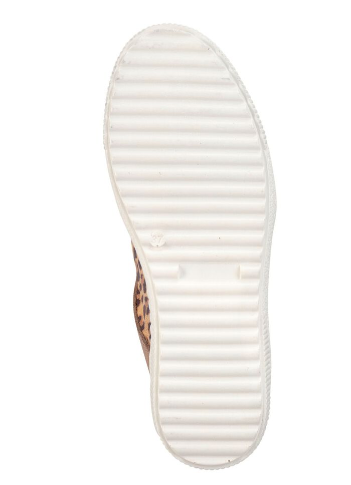 ELENA EDEN Schn&uuml;rschuh mit cognacfarbenem Leo-Print 