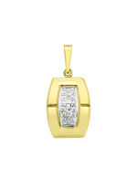 Moderner Anhänger mit Diamant 
