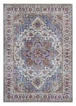 Pflegeleichte, gewebte Brücken und Teppiche BLAU