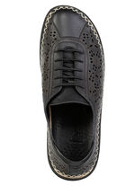 ELENA EDEN, sommerliche Damen-Schnürschuhe, Weite H, mit herausnehmbarem Fussbett SCHWARZ