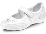 Waldläufer Slipper mit luftiger Perforation NATURWEISS