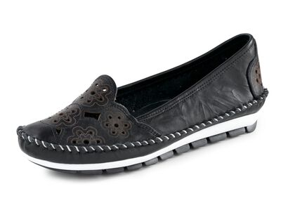 Gemini, leichte Damen-Slipper, Weite G, mit herausnehmbarem Fussbett 