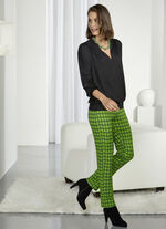 Jerseyhose mit ausdrucksstarker Dessinierung 