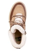 Remonte, gef&uuml;tterte Damen-Boots, Winterschuhe, Weite G, mit Reissverschluss BRAUN-SAND