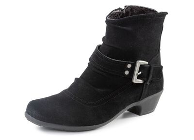 ELENA EDEN Stiefelette mit flotter Raffung und Zier-Schliesse 