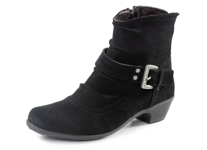 ELENA EDEN Stiefelette mit flotter Raffung und Zier-Schliesse 