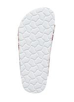 Pantolette in verspielt bedrucktem Dessin 