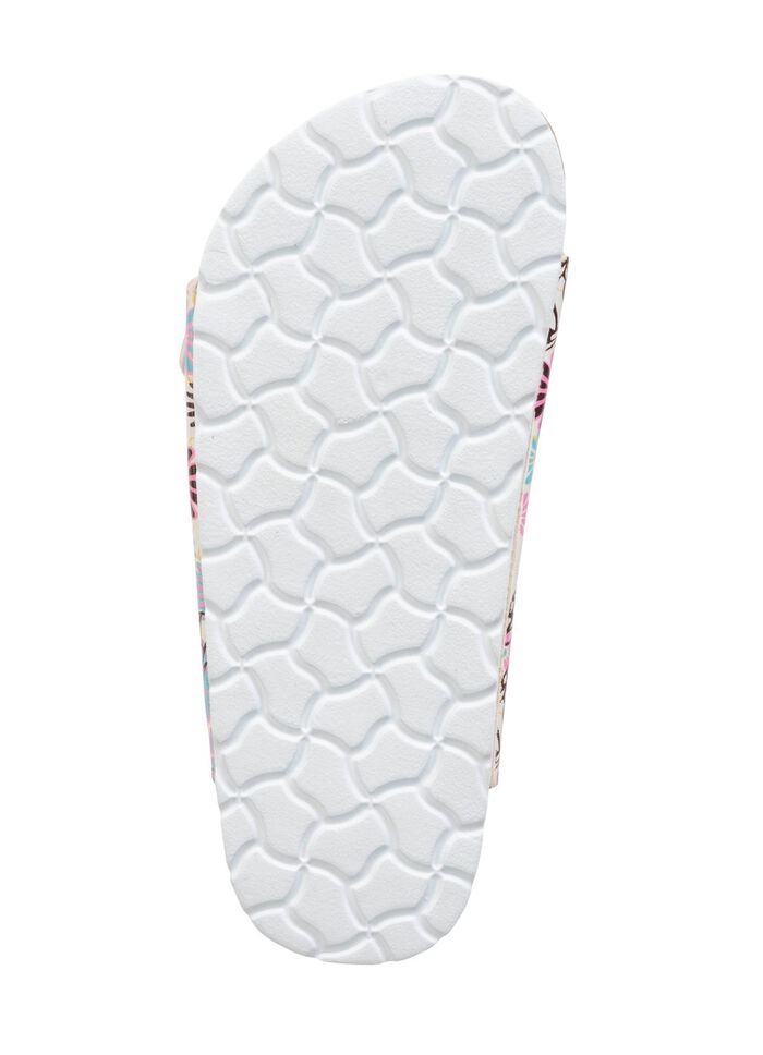 Pantolette in verspielt bedrucktem Dessin 